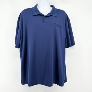 Reel Legends XXL‎ Freeline Polo Shirt Blue Short Sleeve Fishing Vented